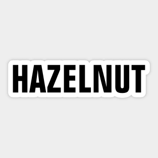 Hazelnut Word - Simple Bold Text Sticker